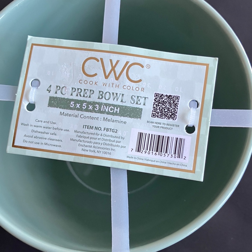 CWC Mint Green and Gold prepping Bowls - Picture 3 of 4